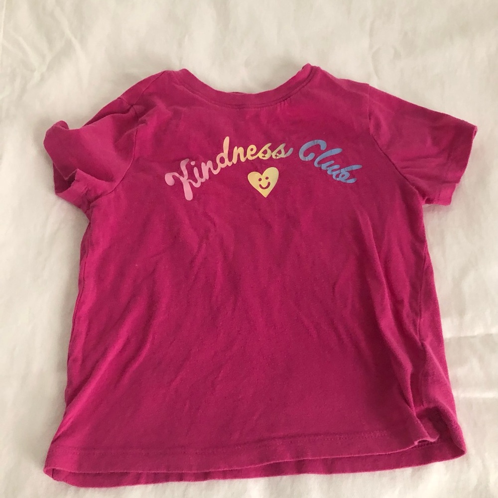 Old Navy Fuchsia Pink 'Kindness Club' Tee